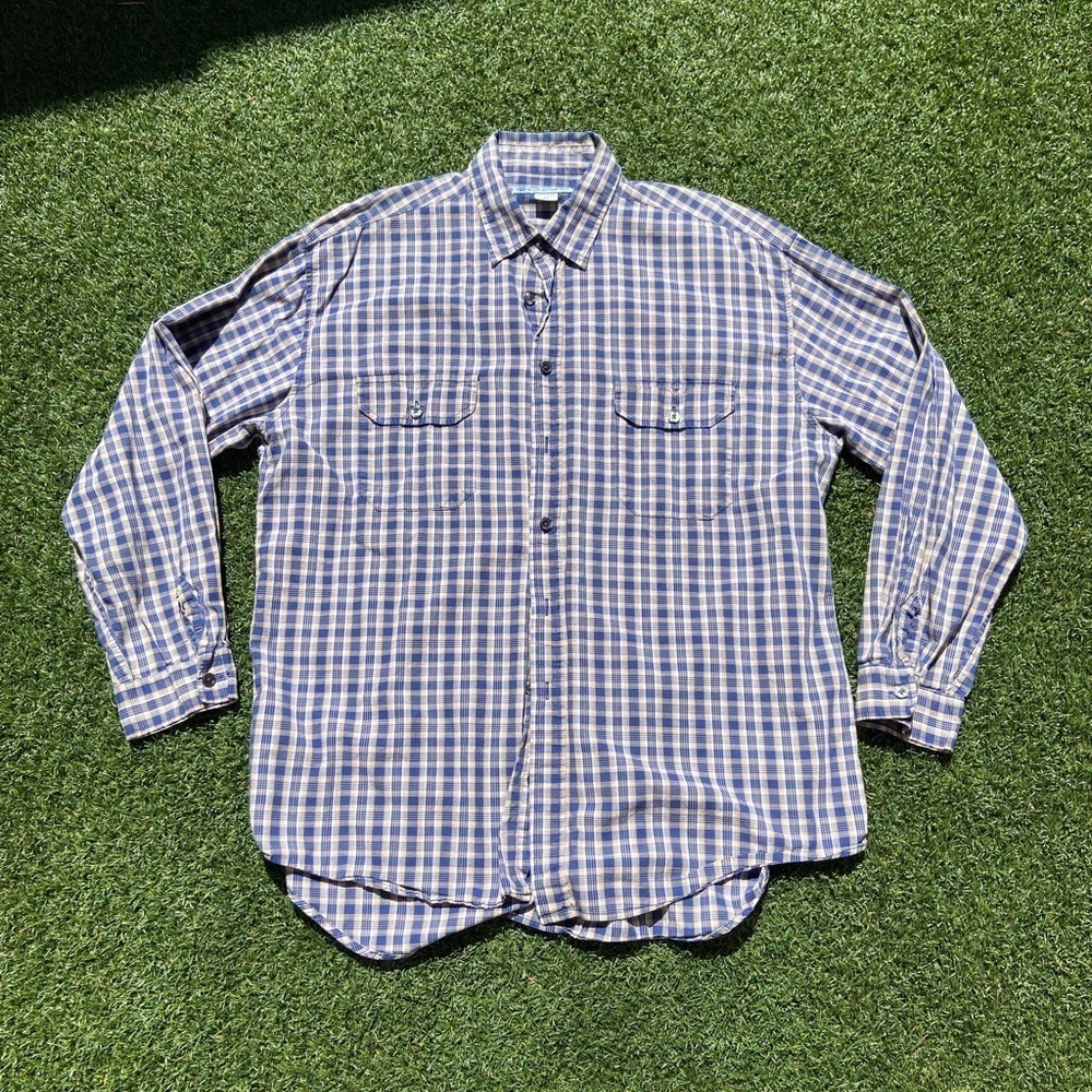 VTG 90’s Rusty Mens Blue Flannel Shirt